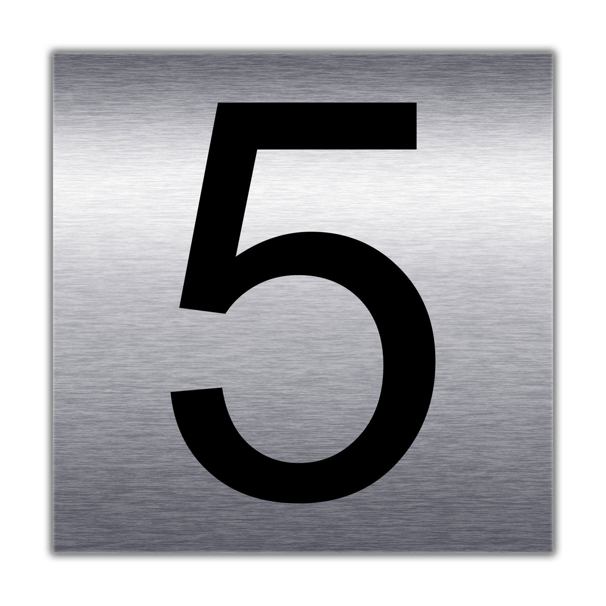 Zimmernummer | Türnummer 5 in Edelstahl optik