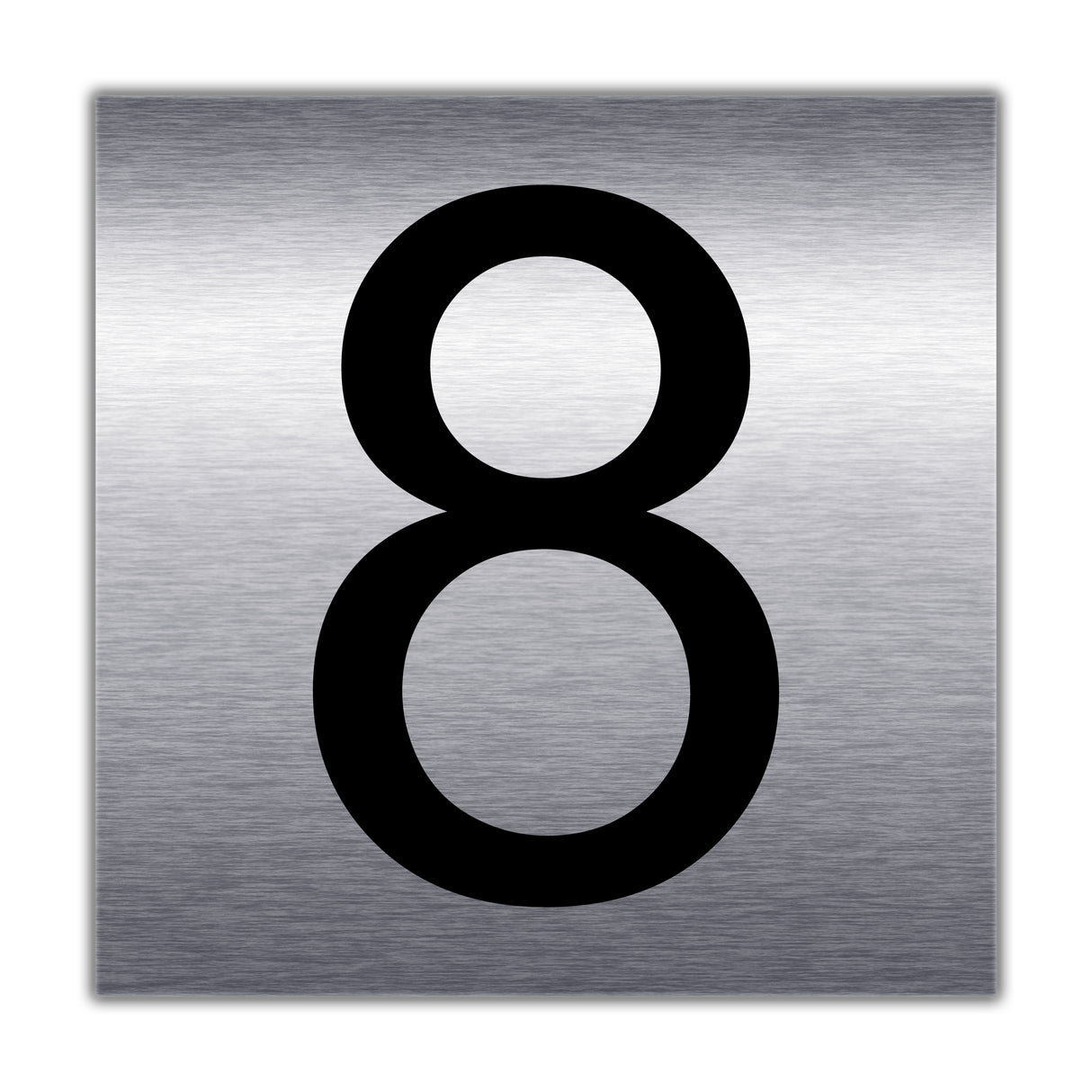 Zimmernummer | Türnummer 8 in Edelstahl optik