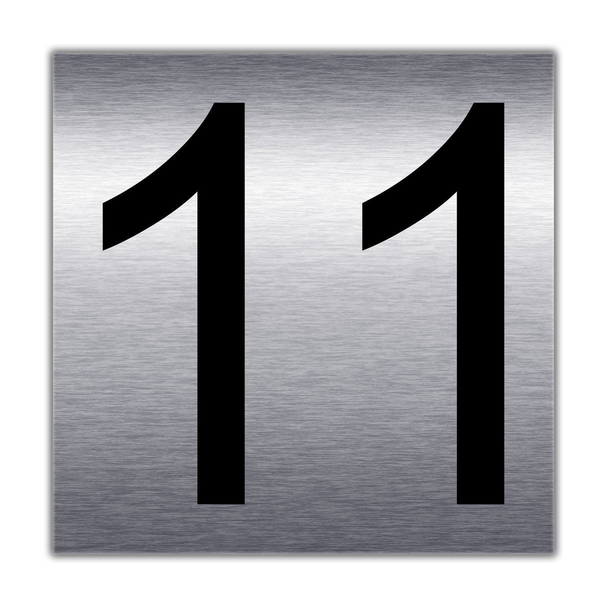 Zimmernummer | Türnummer 11 in Edelstahl optik