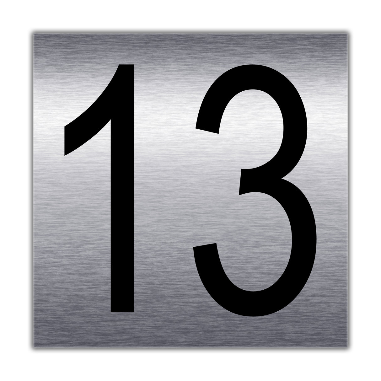 Zimmernummer | Türnummer 13 in Edelstahl optik
