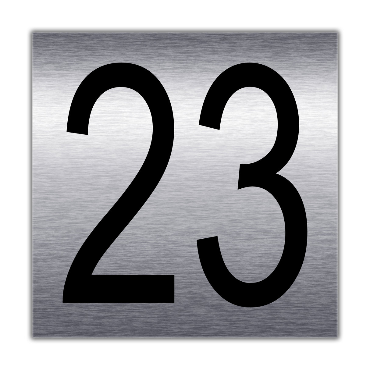 Zimmernummer | Türnummer 23 in Edelstahl optik