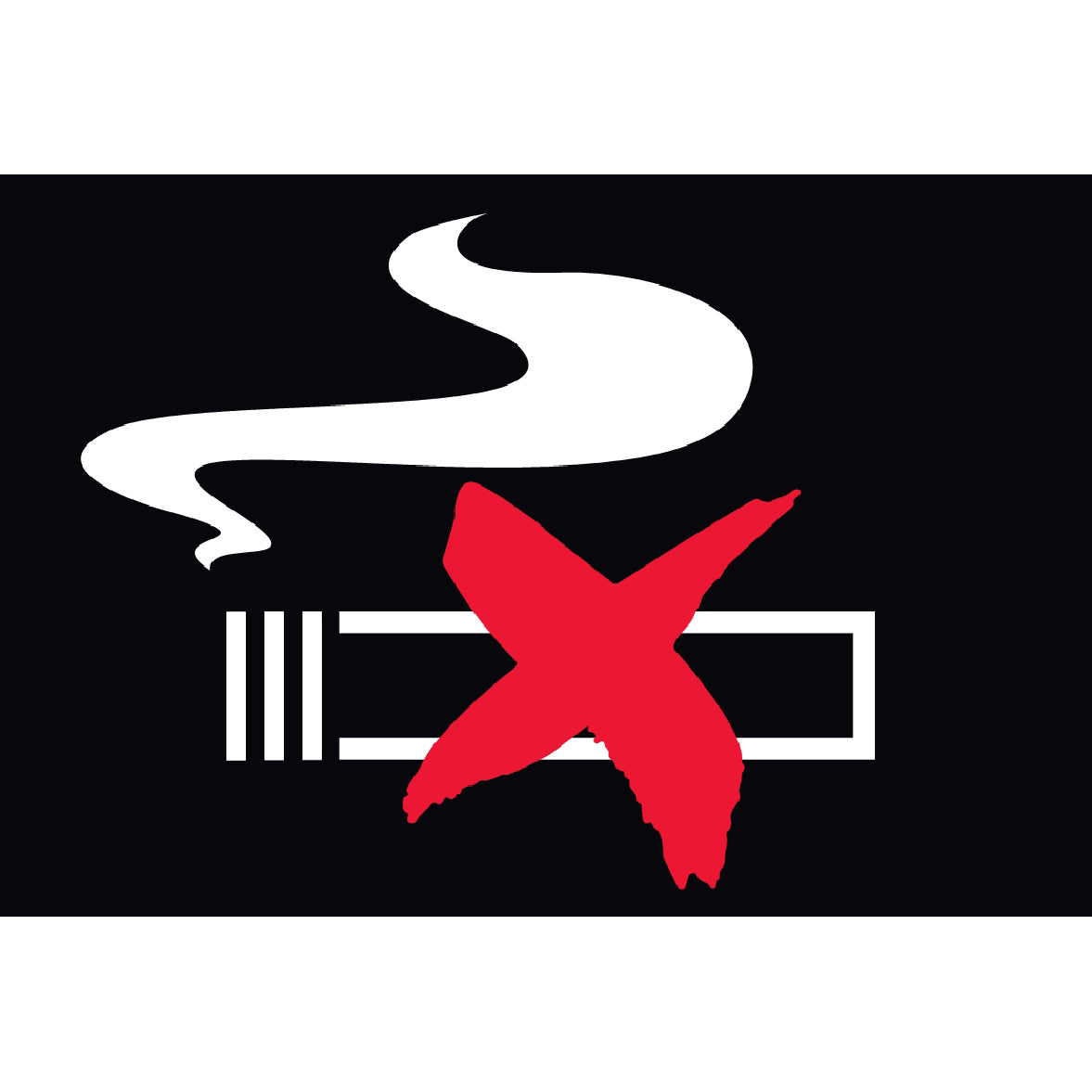 X - Zigarette Schild