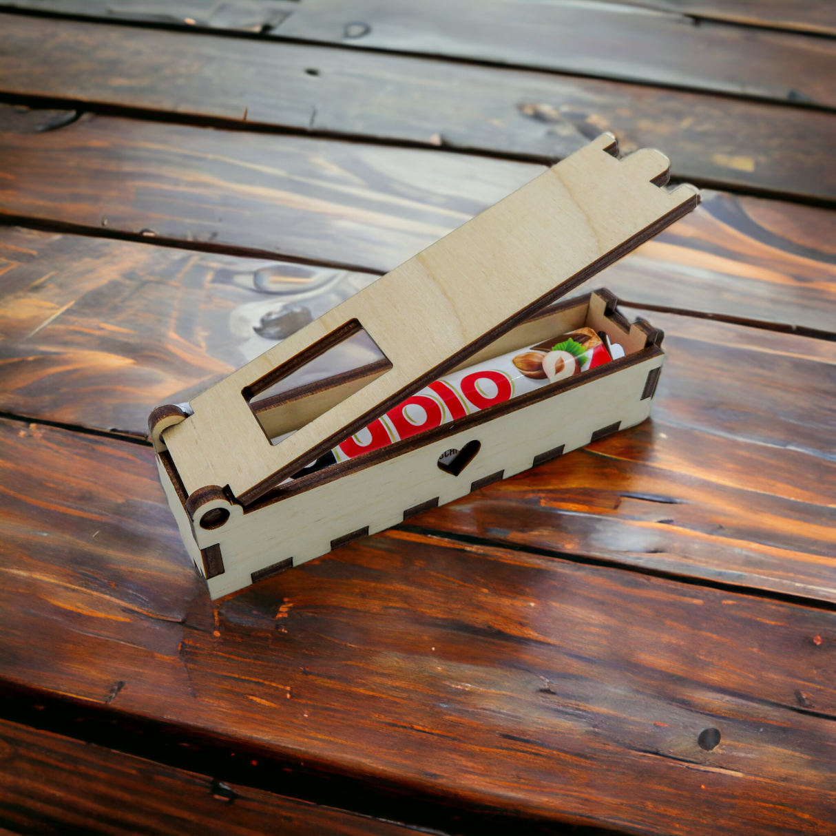 du bist der Beste - gravierte Geschenkbox inkl. Duplo Schokoriegel