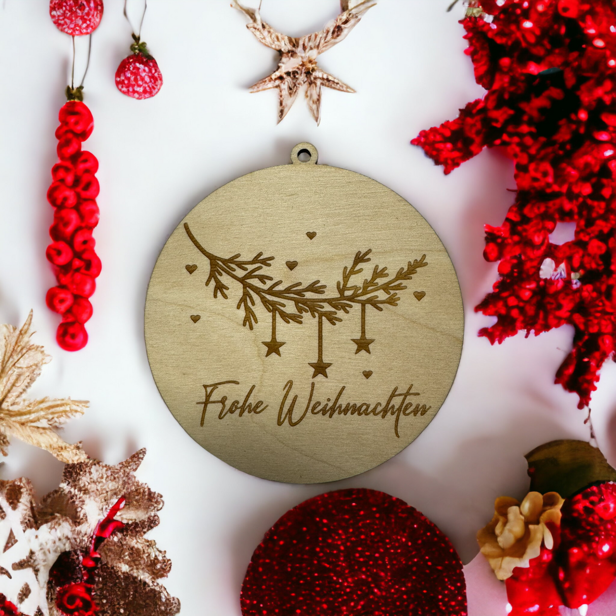Weihnachtsbaum Anhänger Holzdekor Weihnachten