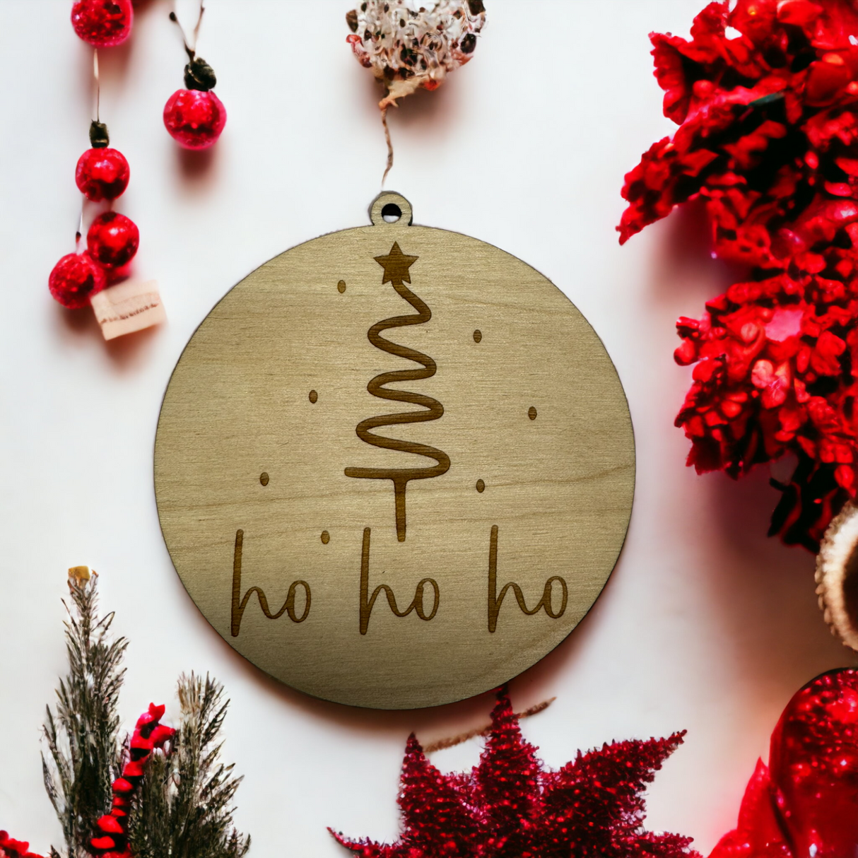Weihnachtsbaum Anhänger Holzdekor Weihnachten