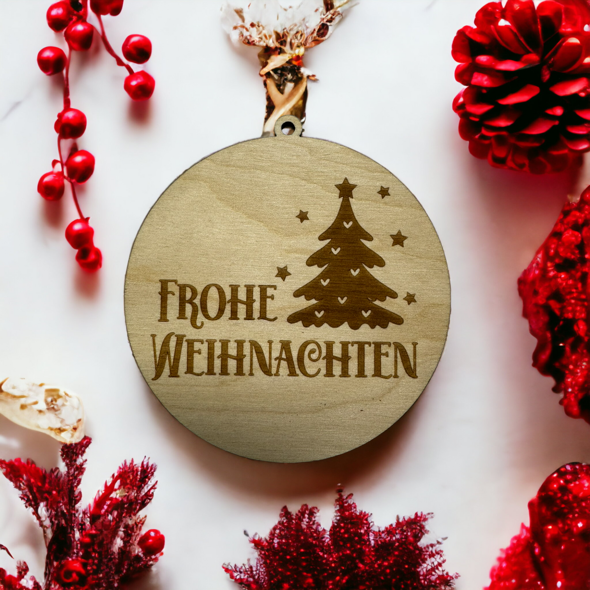 Weihnachtsbaum Anhänger Holzdekor Weihnachten
