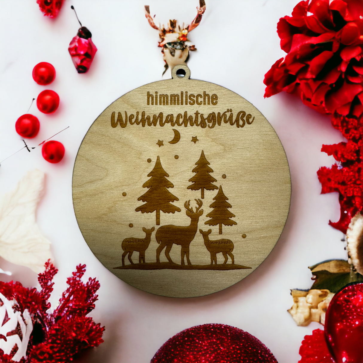 Weihnachtsbaum Anhänger Holzdekor Weihnachten