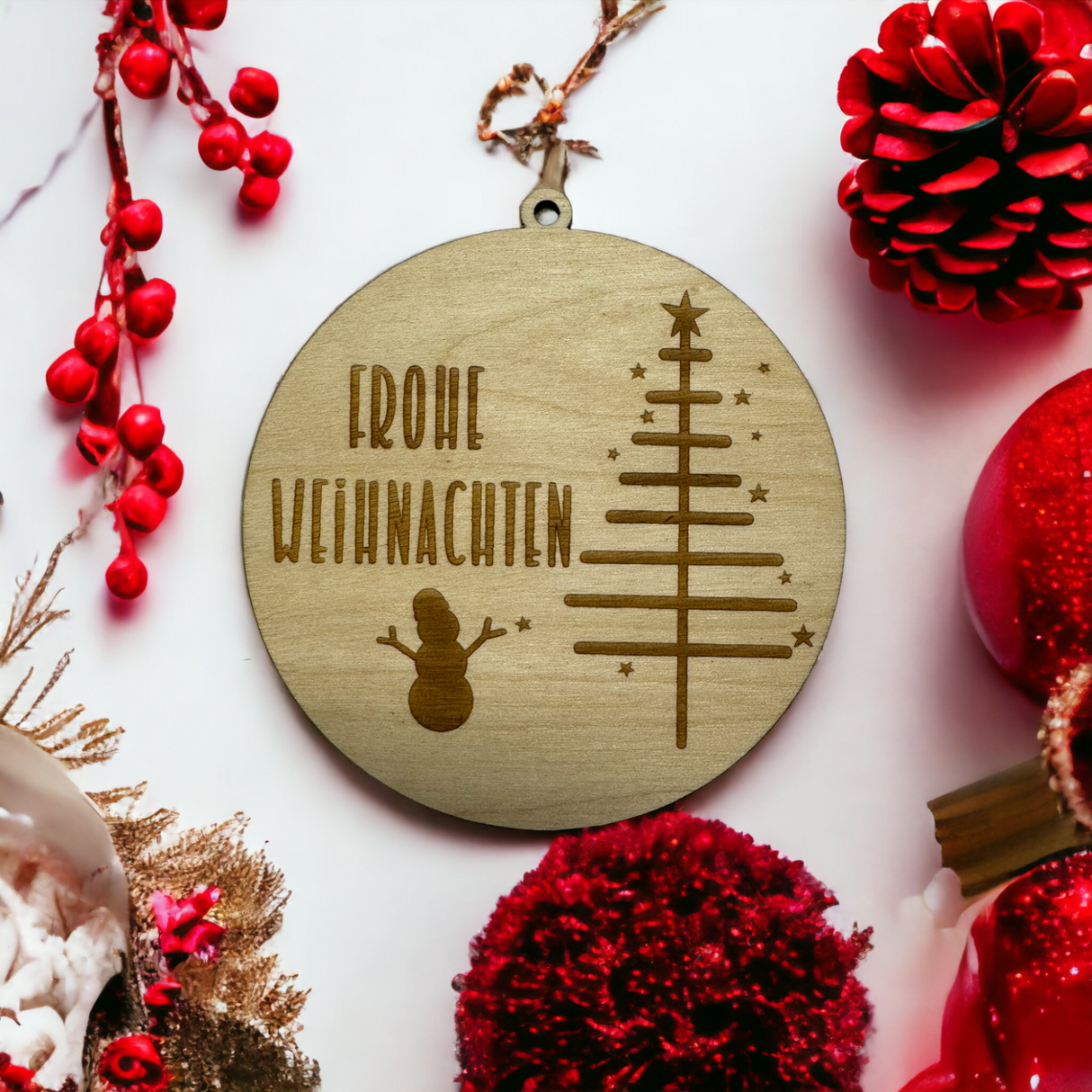 Weihnachtsbaum Anhänger Holzdekor Weihnachten