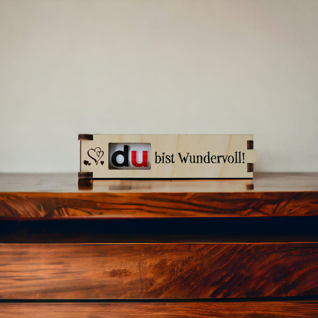 du bist Wundervoll! - gravierte Geschenkbox inkl. Duplo Schokoriegel