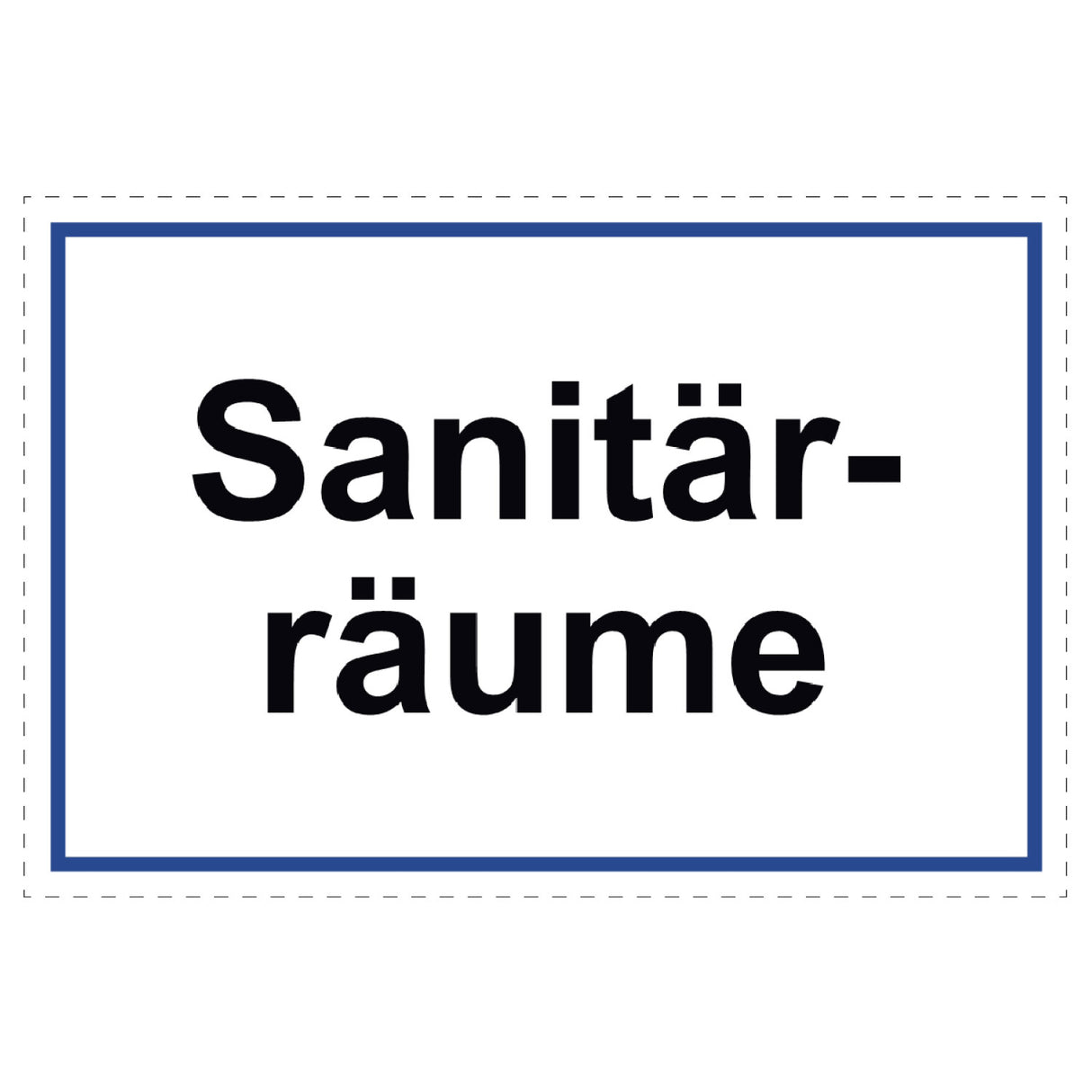 Sanitärräume Schild