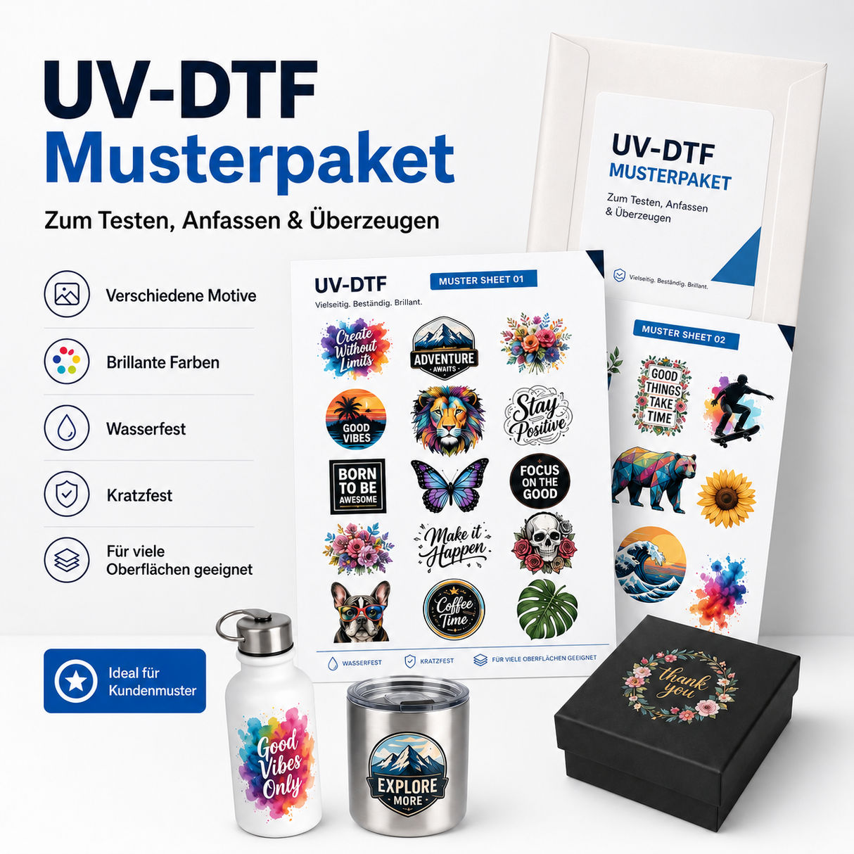 UV-DTF Musterpaket