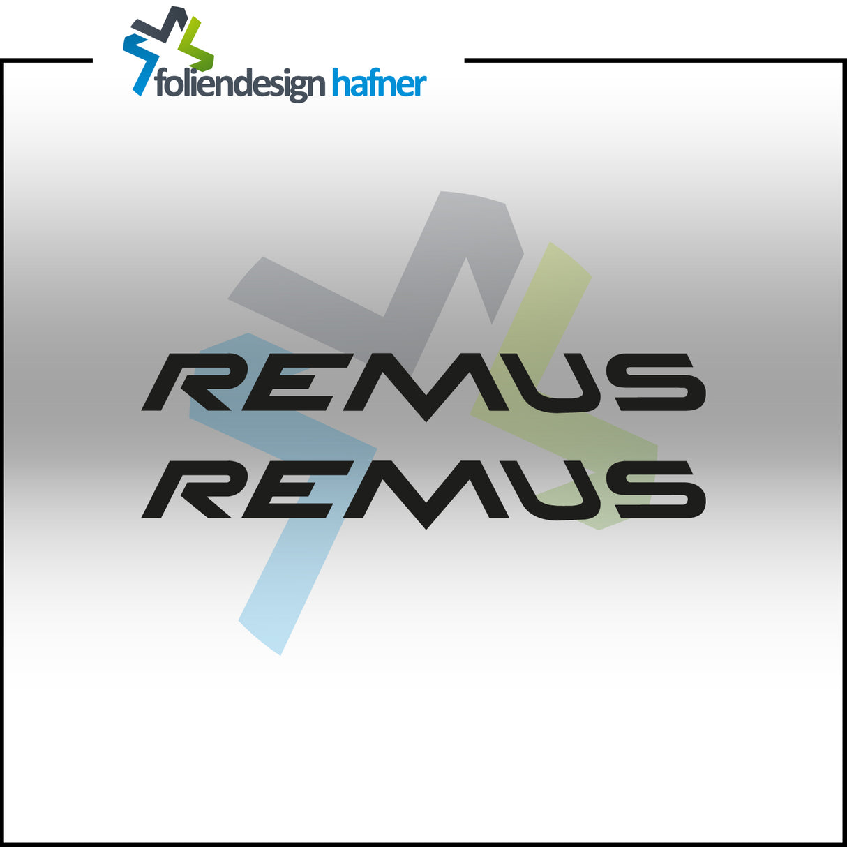 Remus Aufkleber Sponsorenaufkleber Sticker (2 Stück)