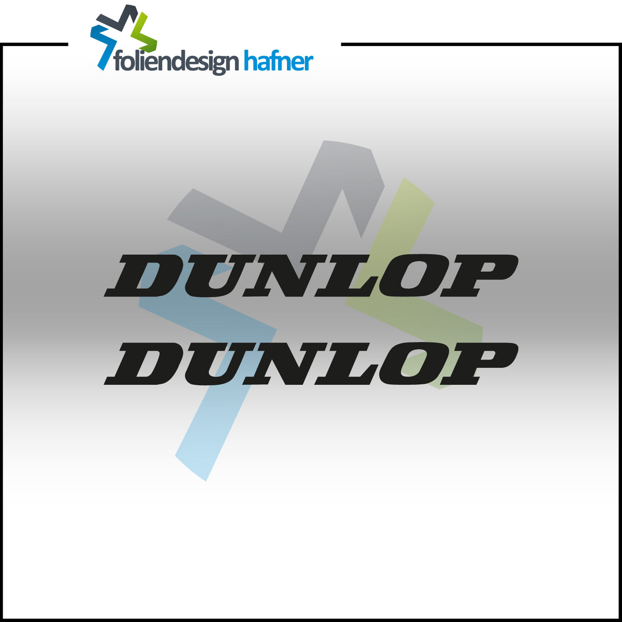 Dunlop Aufkleber Sponsorenaufkleber Sticker (2 Stück)