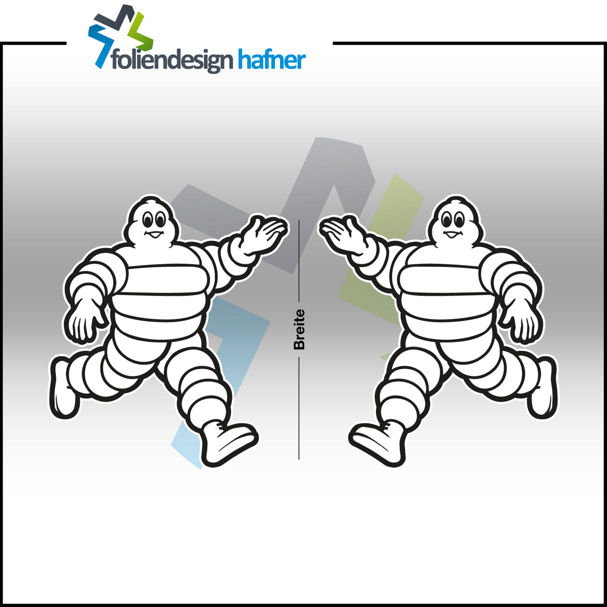 Michelin Aufkleber Sponsorenaufkleber Sticker (2 Stück)