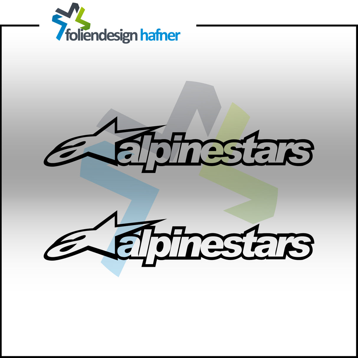 alpinestars Aufkleber Sponsorenaufkleber Sticker (2 Stück)