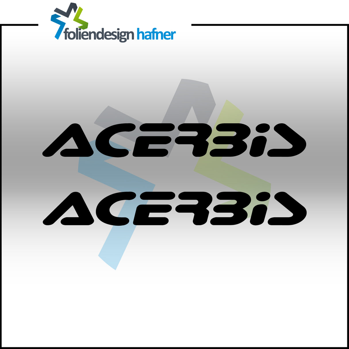 Acerbis Aufkleber Sponsorenaufkleber Sticker (2 Stück)