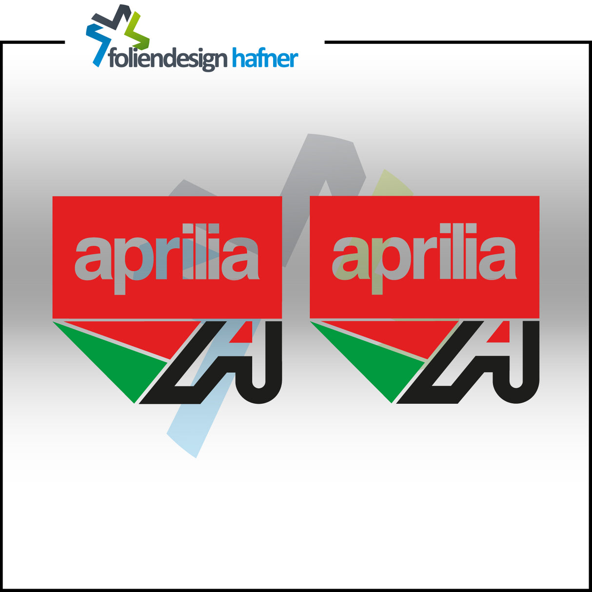 aprilia Aufkleber Sponsorenaufkleber Sticker (2 Stück)