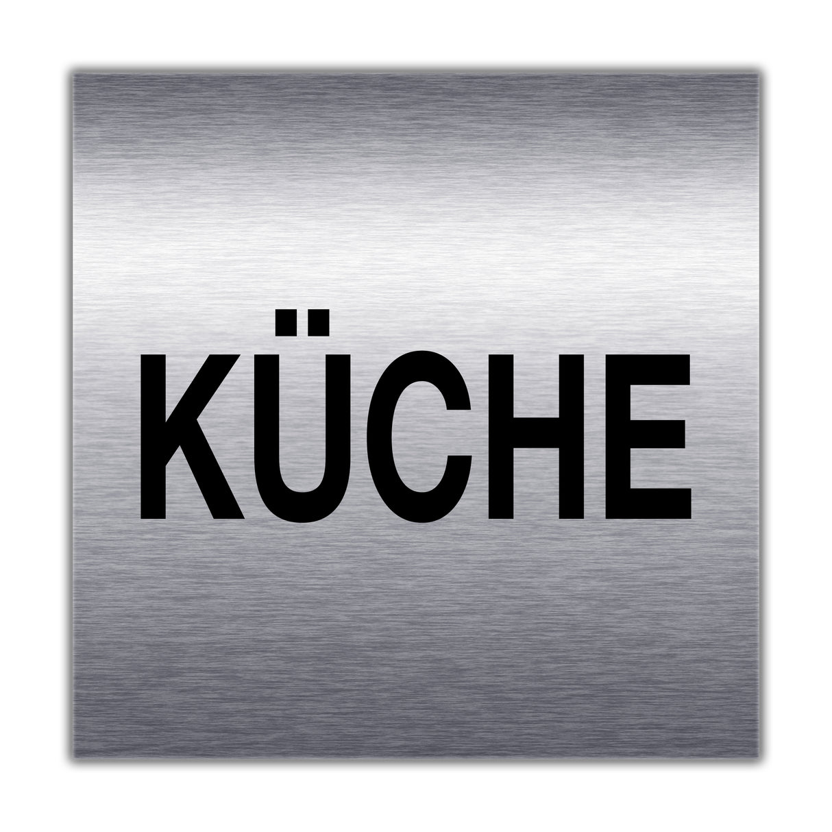 Türschild Edelstahl optik KÜCHE