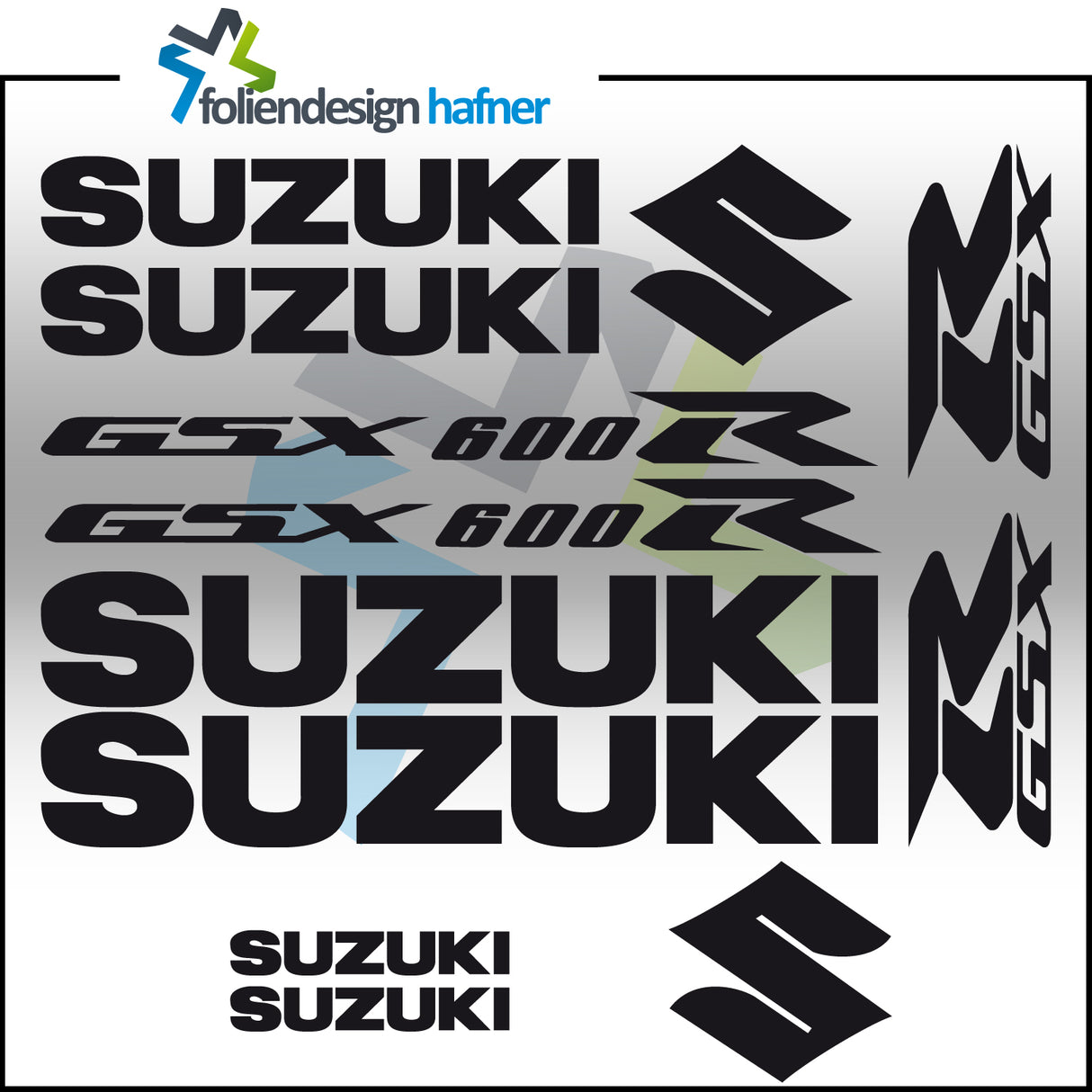 Suzuki GSX-R 600 Aufkleber Set