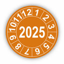 Jahresprüfplakette mit vierstelliger Jahreszahl 2025