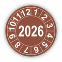 Jahresprüfplakette mit vierstelliger Jahreszahl 2026