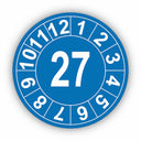 Jahresprüfplakette mit zweistelliger Jahreszahl 2027