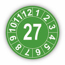 Jahresprüfplakette mit zweistelliger Jahreszahl 2027