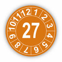 Jahresprüfplakette mit zweistelliger Jahreszahl 2027