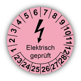 Elektrisch geprüft, rosa