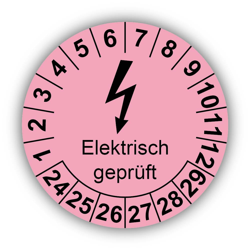 Elektrisch geprüft, rosa