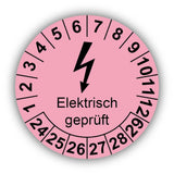 Elektrisch geprüft, rosa