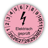 Elektrisch geprüft, rosa