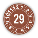Jahresprüfplakette mit zweistelliger Jahreszahl 2029