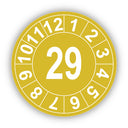 Jahresprüfplakette mit zweistelliger Jahreszahl 2029