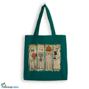 Jutebeutel Halloween Geist Tasche Baumwolle 10 Liter