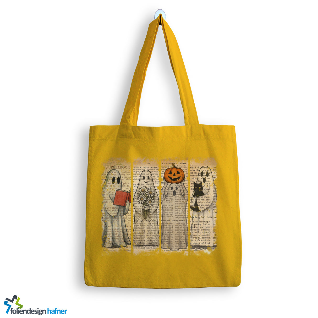 Jutebeutel Halloween Geist Tasche Baumwolle 10 Liter
