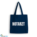Jutebeutel Notarzt mit Herz Tasche Baumwolle 10 Liter