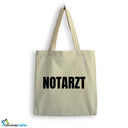 Jutebeutel Notarzt mit Herz Tasche Baumwolle 10 Liter