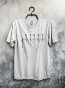 Herzline Schaltung Gang Herren T-Shirt Shirt Schwarz Weiß Racing Bike Motorrad Rennstrecke