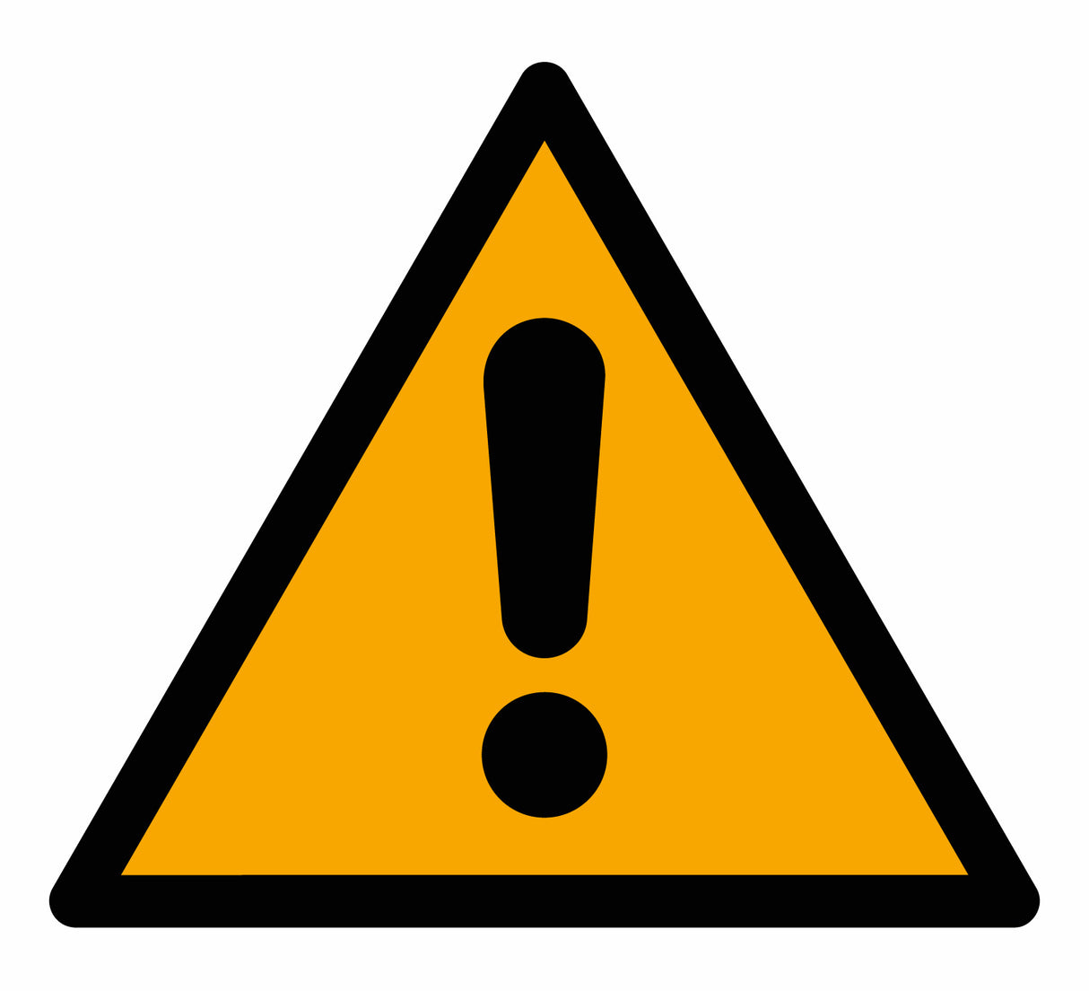 Warnzeichen Aufkleber - W001 - Allgemeines Warnzeichen