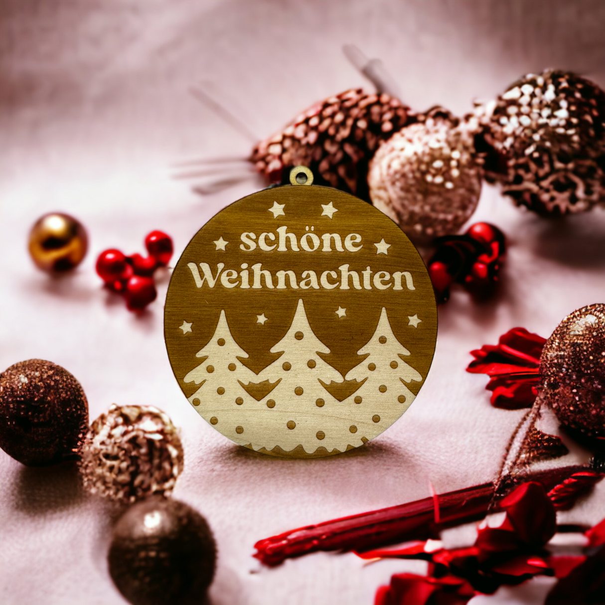 Weihnachtsbaum Anhänger Holzdekor Weihnachten