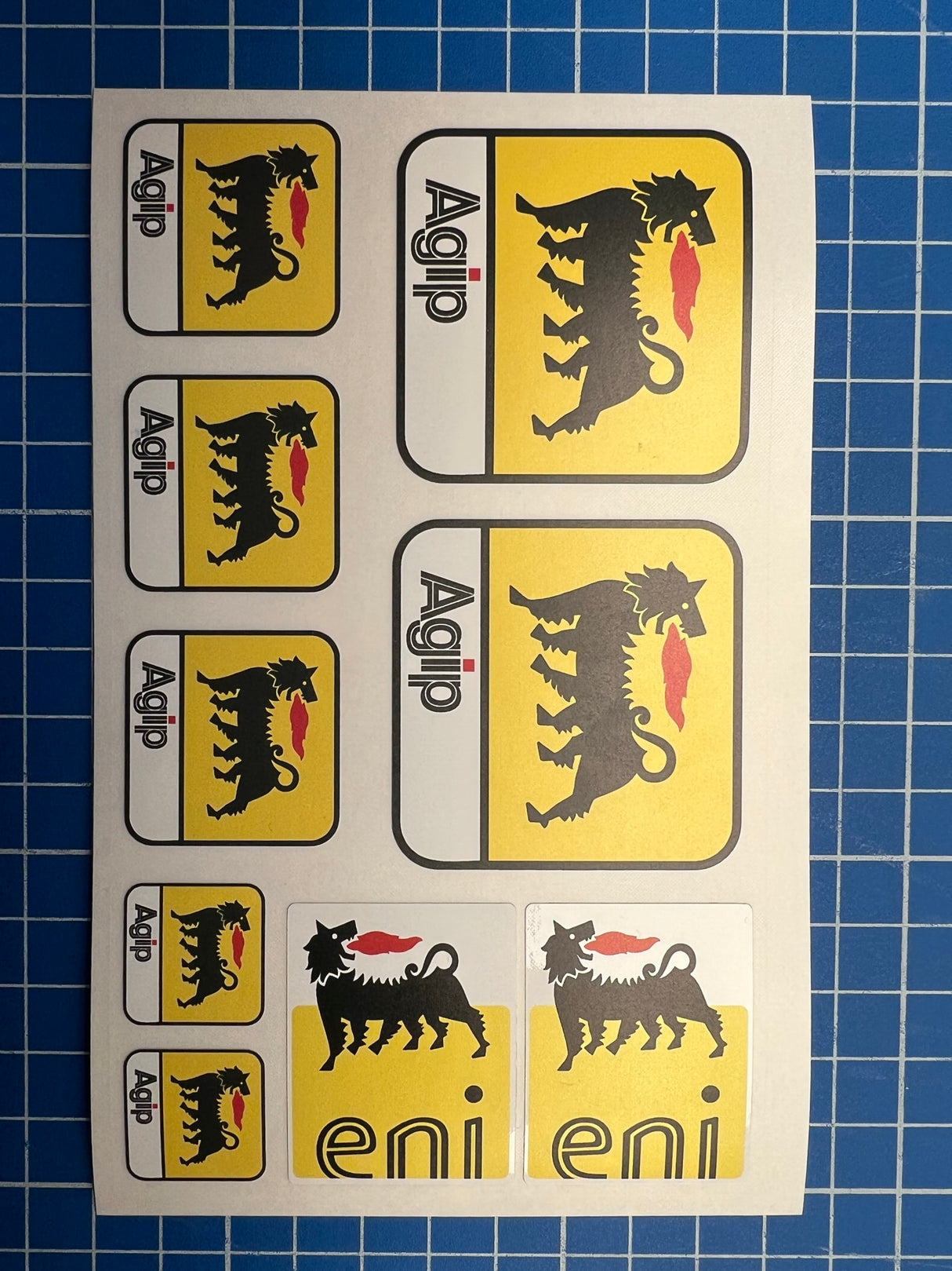 AGIP Aufkleber UV-Druck matt Sticker racing