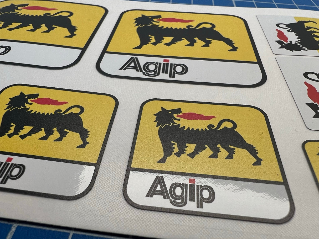 AGIP Aufkleber UV-Druck matt Sticker racing