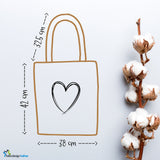 Jutebeutel Ordner Tasche Baumwolle 10 Liter