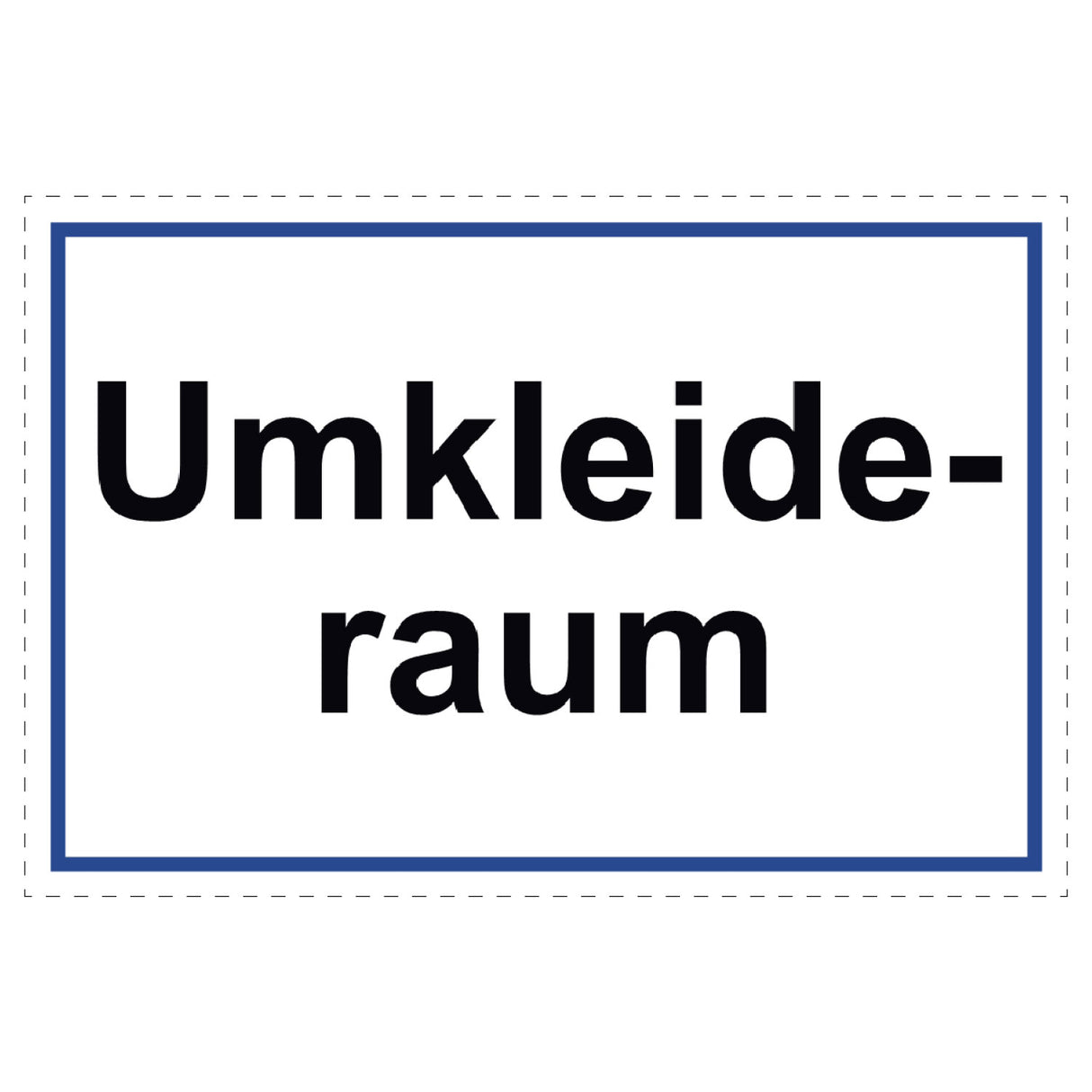 Umkleideraum Schild