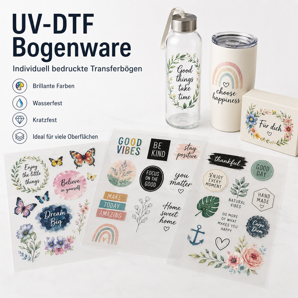 UV-DTF Bogenware